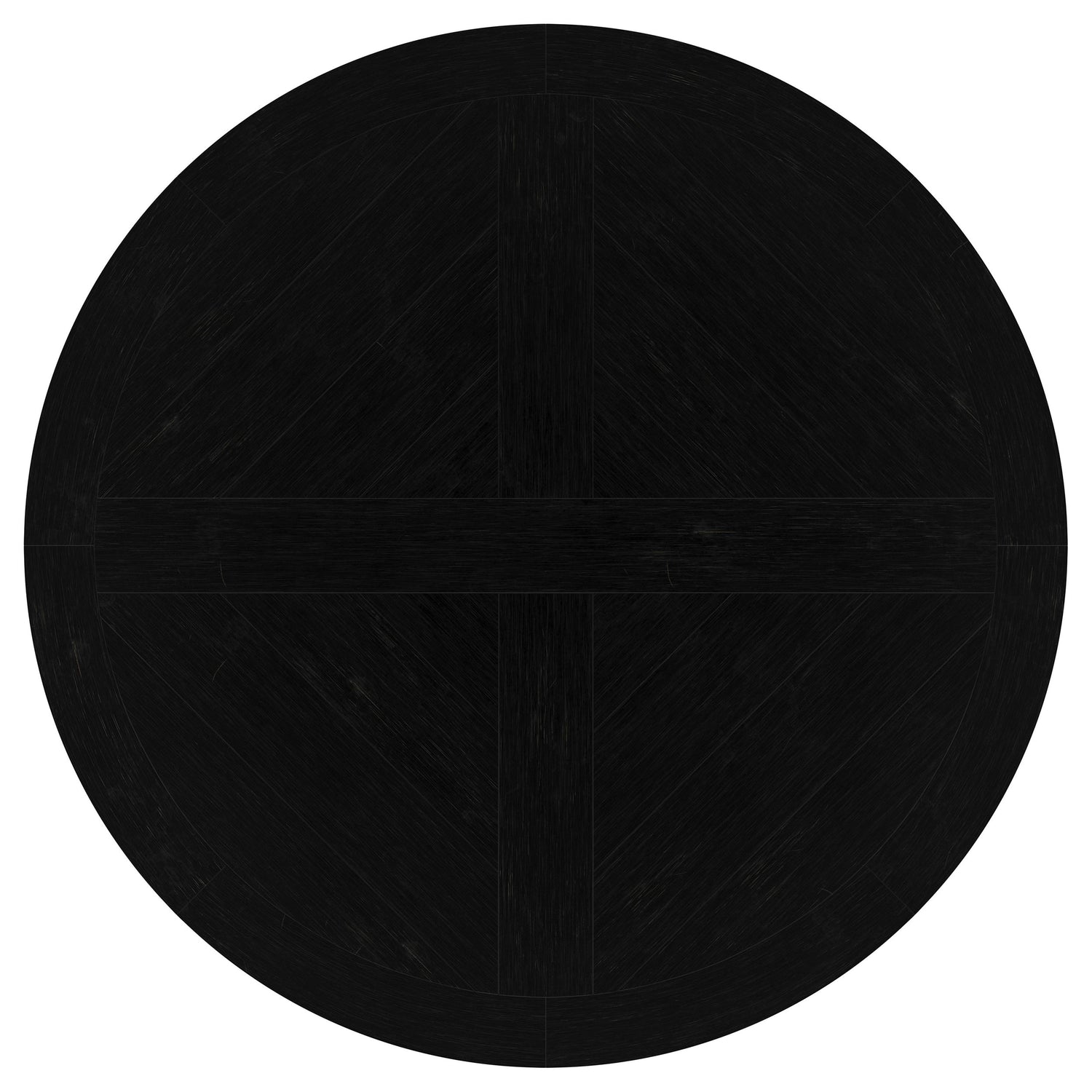 Florence Round 60-inch Pedestal Base Dining Table Black - Home Elegance USA