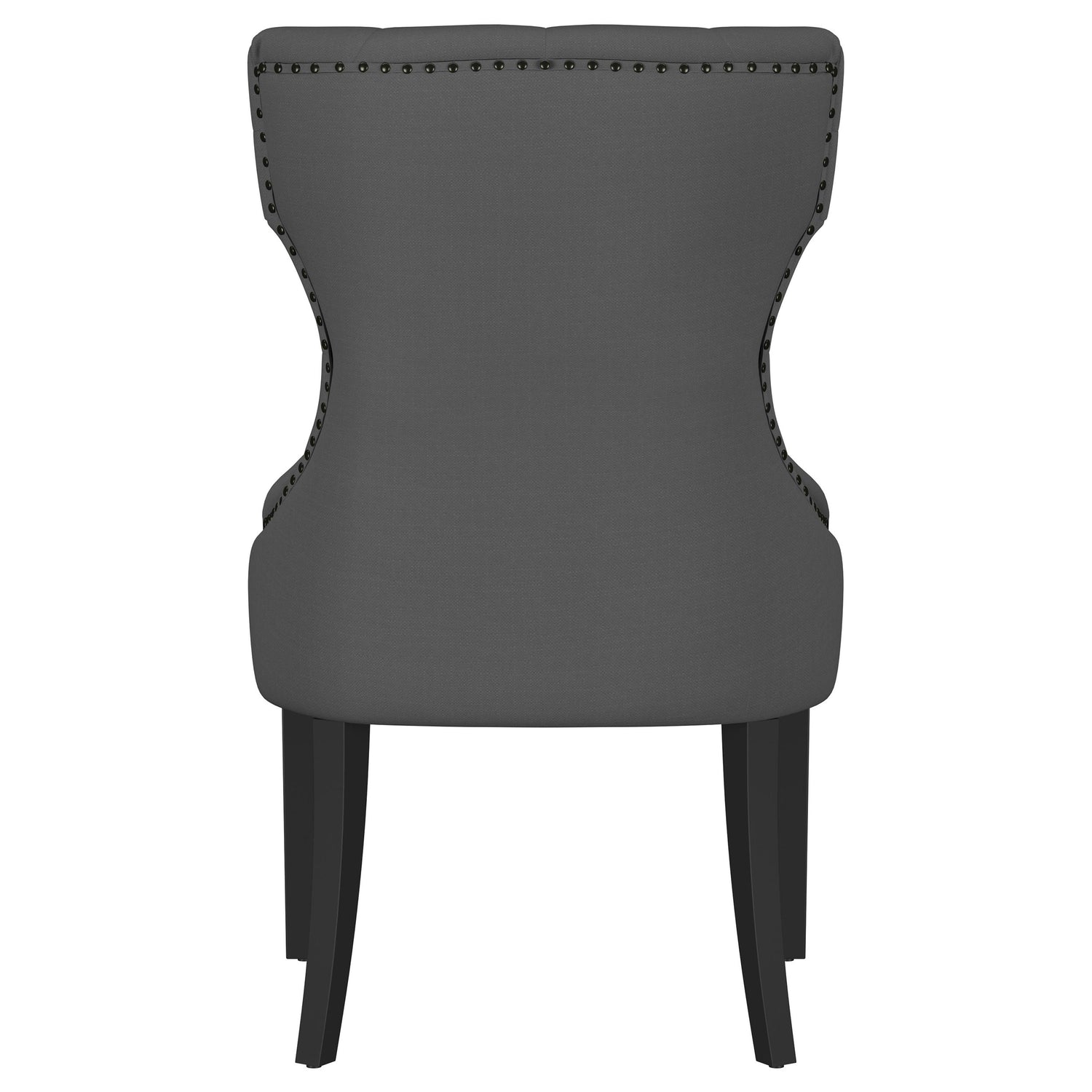 Baney Fabric Upholstered Dining Side Chair Grey and Black - Home Elegance USA