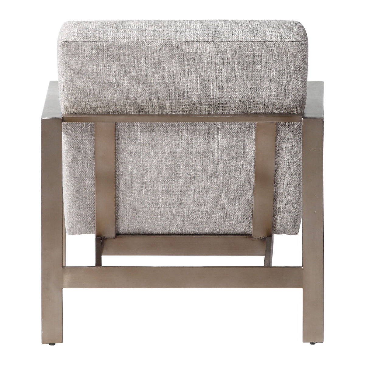 Wills Contemporary Accent Chair - Beige / Dark Brown by Uttermost - View 5