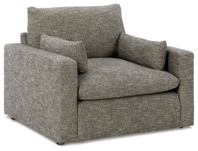 Ashley Granite Dramatic Chair and a Half - Chenille | Home Elegance USA