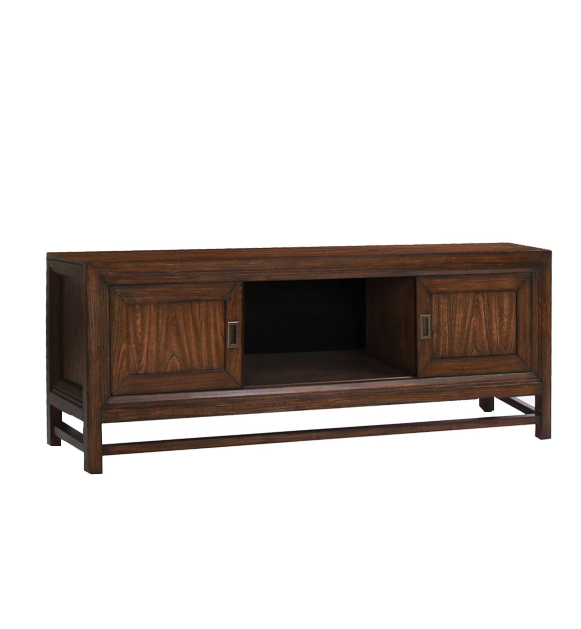 74' TV Stand Console, For TVs up to 85 inches, No Assembly Required, Two-Tone Finish - sold by Home Elegance USA