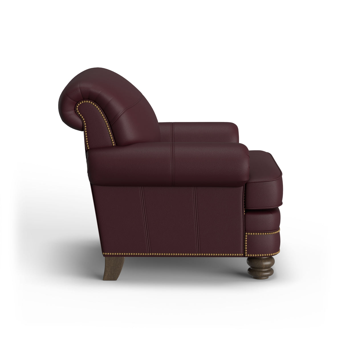 Bay Bridge Leather Chair With Nailhead Trim | Flexsteel
