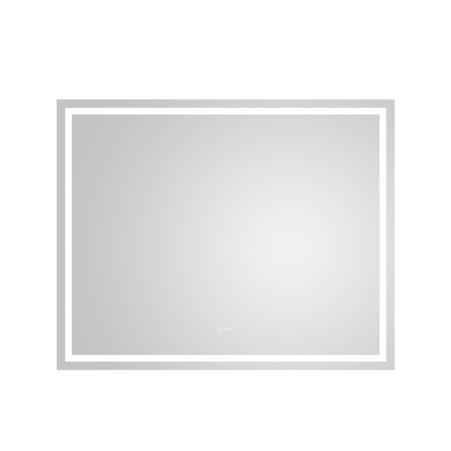 60in. W x 48 in. H LED Lighted Bathroom Wall Mounted Mirror with High Lumen+Anti - Fog Separately Control bedroom full - length mirror bathroom led mirror hair salon mirror | Home Elegance USA