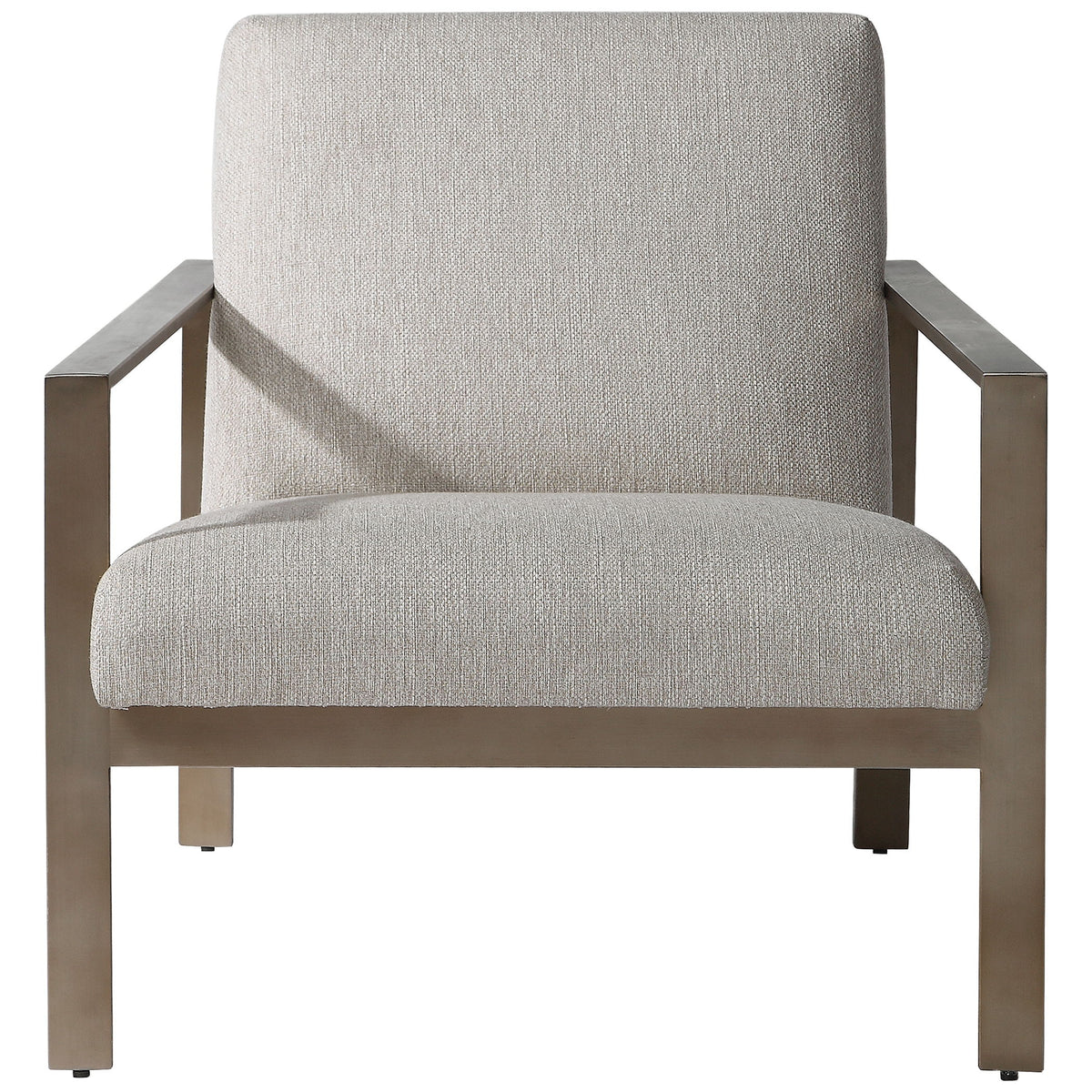 Wills Contemporary Accent Chair - Beige / Dark Brown by Uttermost - View 1