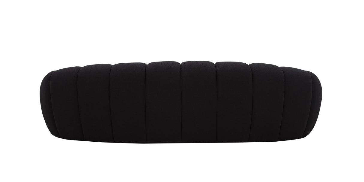 Divani Casa Yolonda - Modern Curved Black Fabric Sofa Set | VIG - Home Elegance USA