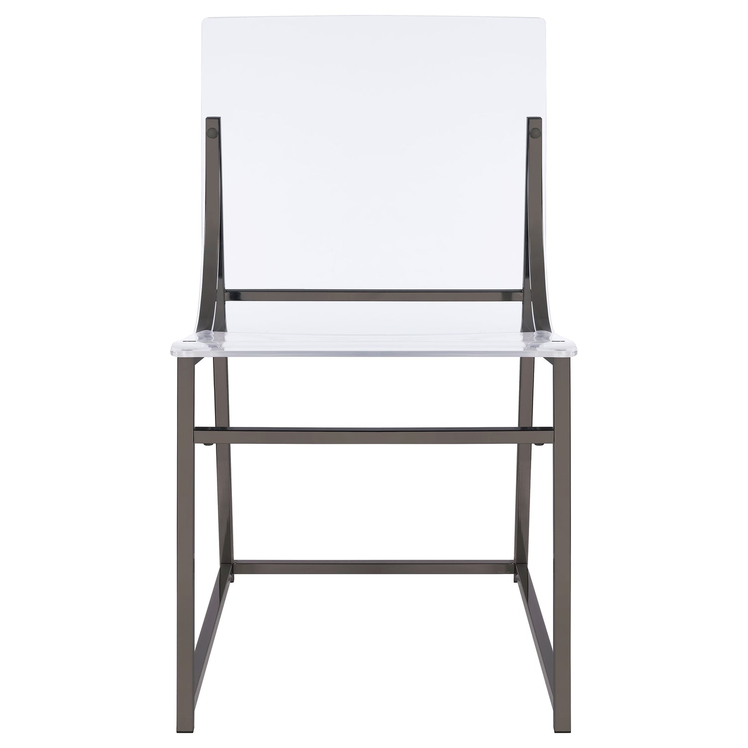 Jillian 5-piece Round Mirror Top Dining Set Black Nickel - Home Elegance USA