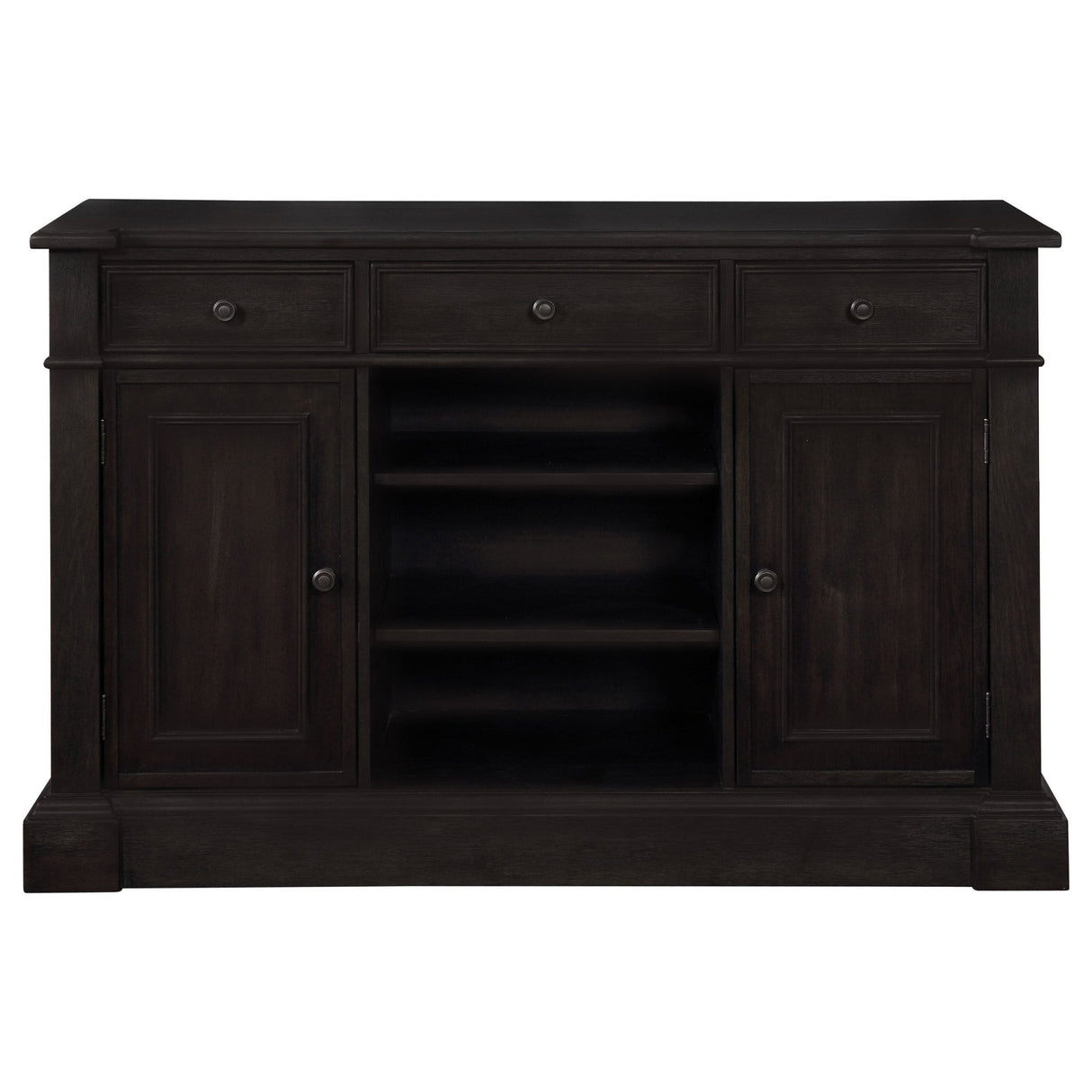Phelps Rectangular Trestle Dining Set Antique Noir and Grey | Coaster | Home Elegance USA