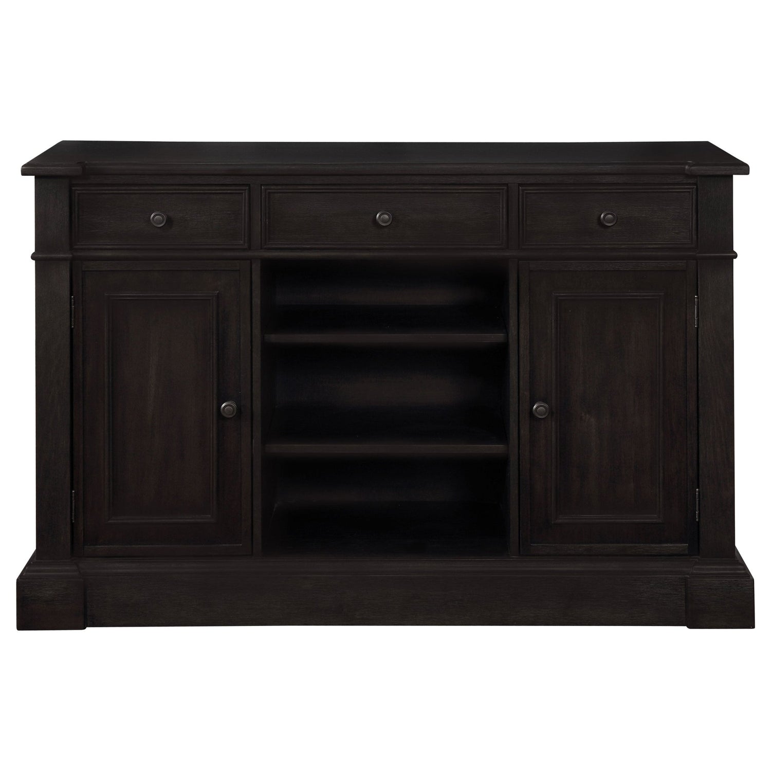 Phelps Rectangular Trestle Dining Set Antique Noir and Grey | Coaster | Home Elegance USA