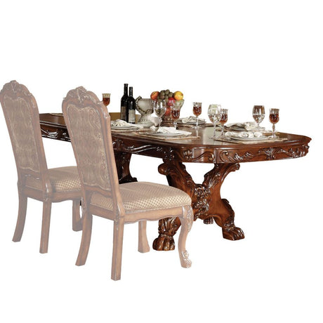 Acme - Dresden Dining Table 12150 Cherry Oak Finish