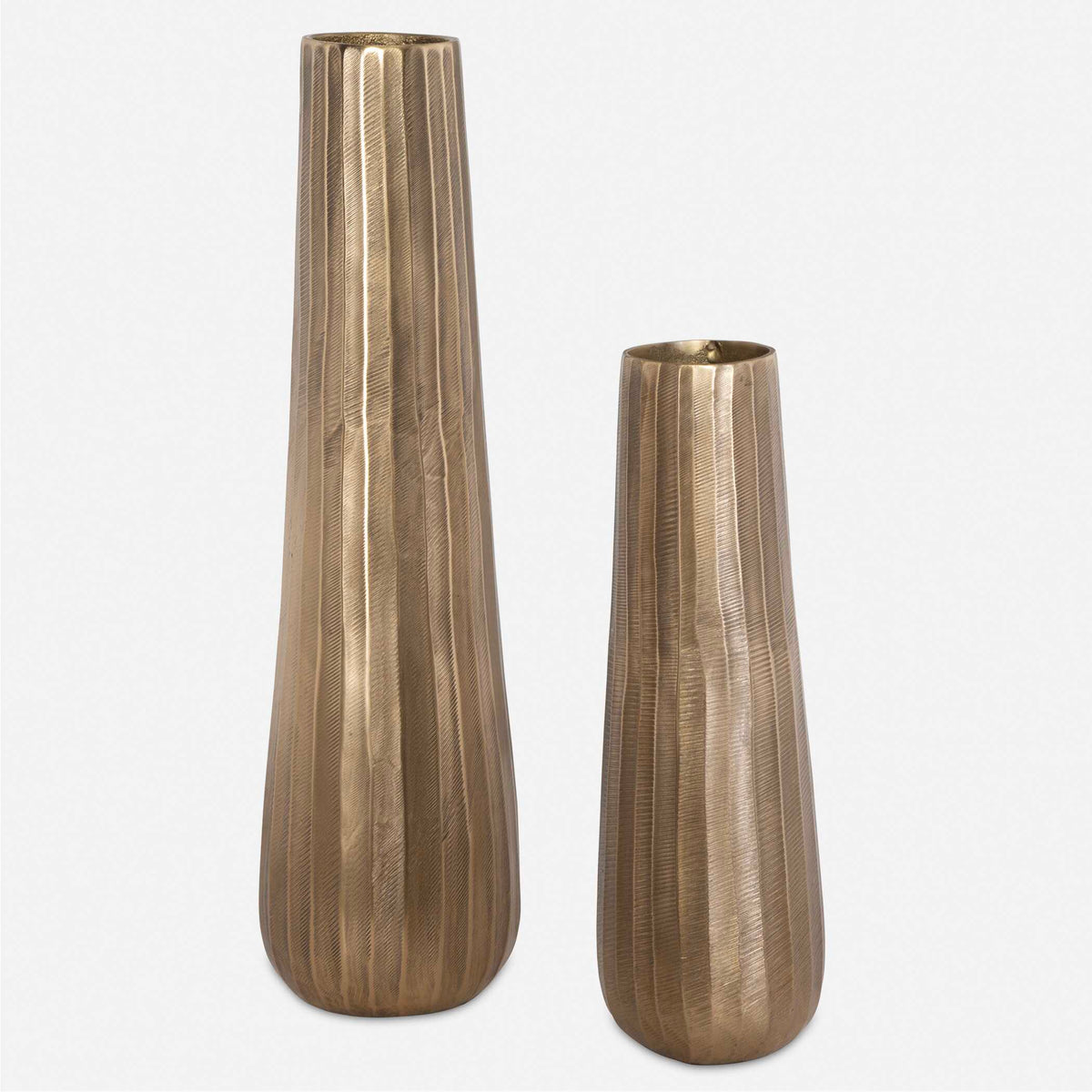 Vertiforge Antique Vases (Set of 2) Gold - Bronze by Uttermost - View 2