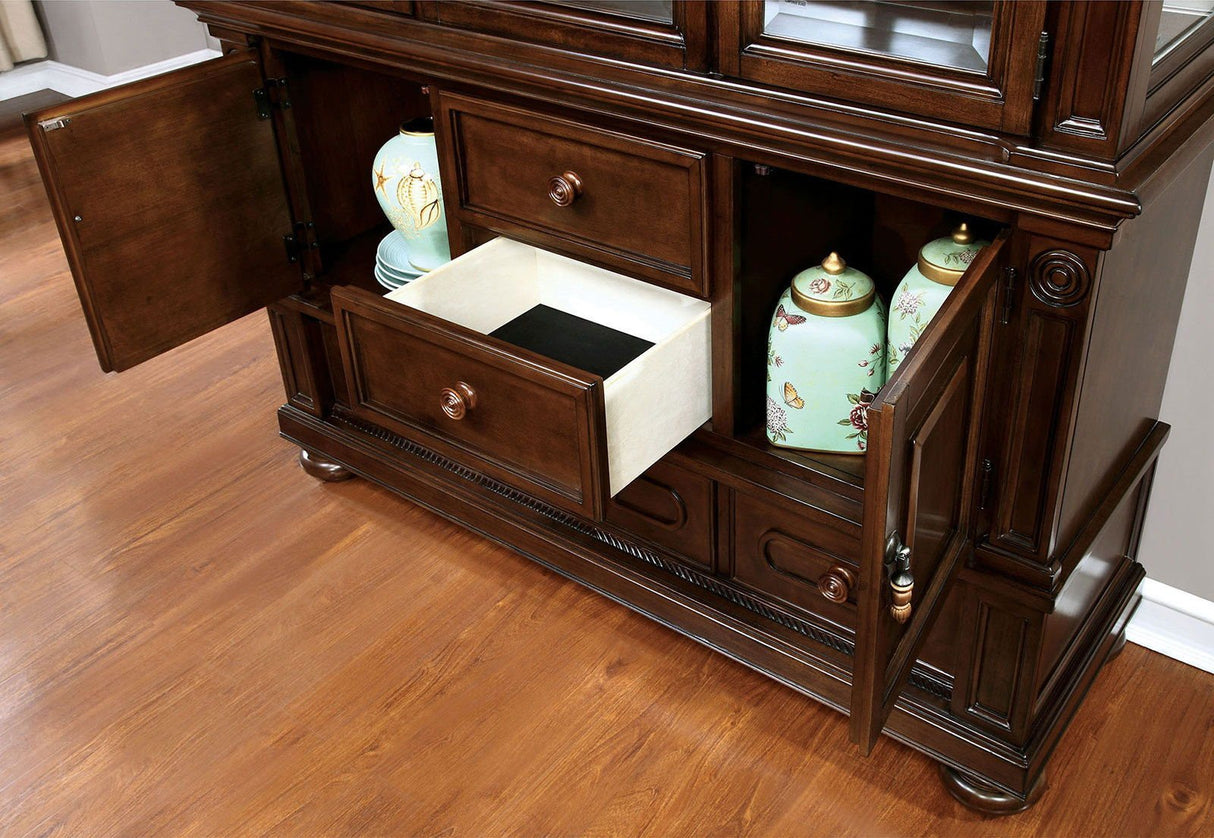 Alpena - Hutch & Buffet - Brown Cherry | Home Elegance USA