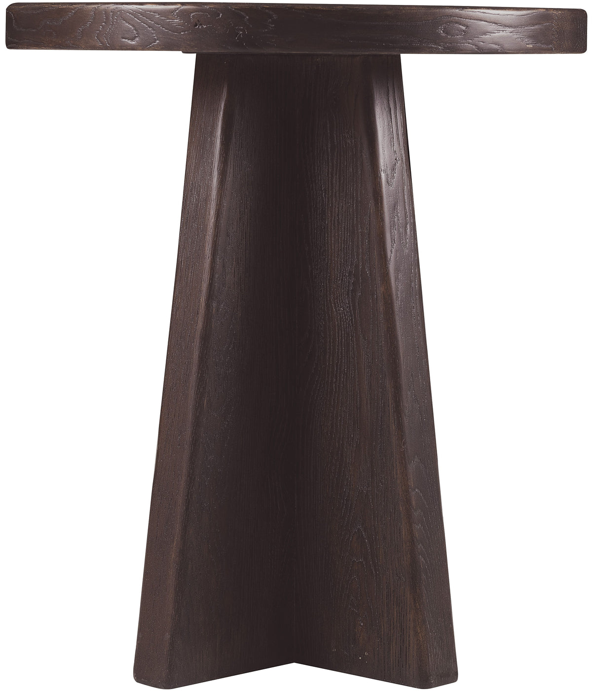 Driftwood Round End Table Burnt Timber - Black by Hooker Furniture - View 5