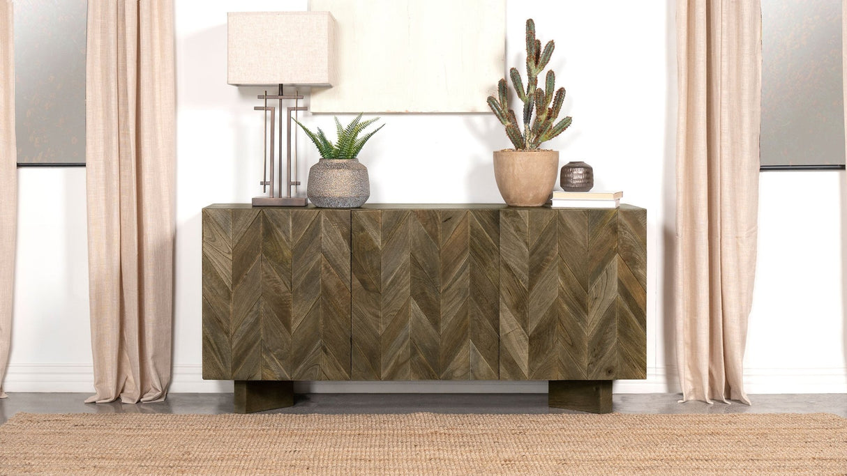 Sideboard - Tyler 3-door Dining Sideboard Server Mango Brown