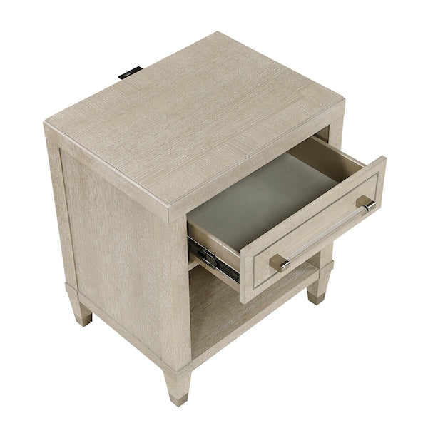 Genoa Light Oak Storage Bedroom Set with Tufted Upholstered Bed – Homelegance - Home Elegance USA