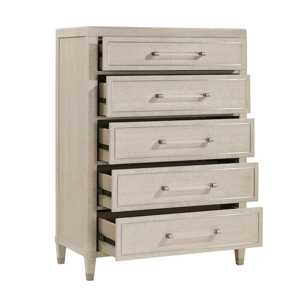 Genoa Light Oak Storage Bedroom Set with Tufted Upholstered Bed – Homelegance - Home Elegance USA