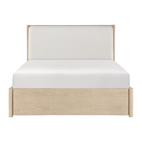 Matteo Light Oak Platform Bedroom Set with Storage & Charging Ports – Homelegance - Home Elegance USA
