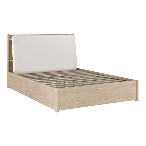 Matteo Light Oak Platform Bedroom Set with Storage & Charging Ports – Homelegance - Home Elegance USA