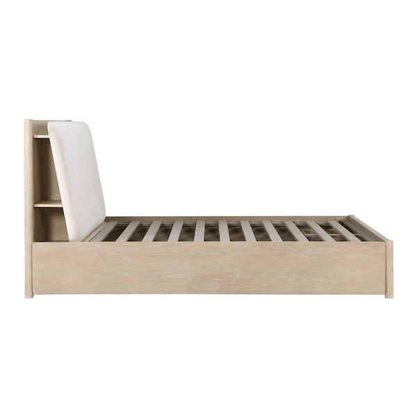 Matteo Light Oak Platform Bedroom Set with Storage & Charging Ports – Homelegance - Home Elegance USA