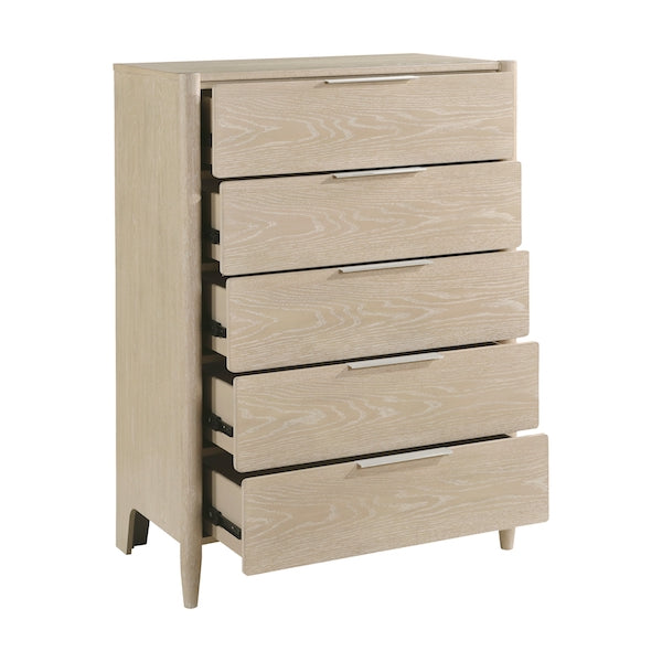 Matteo Light Oak Platform Bedroom Set with Storage & Charging Ports – Homelegance - Home Elegance USA
