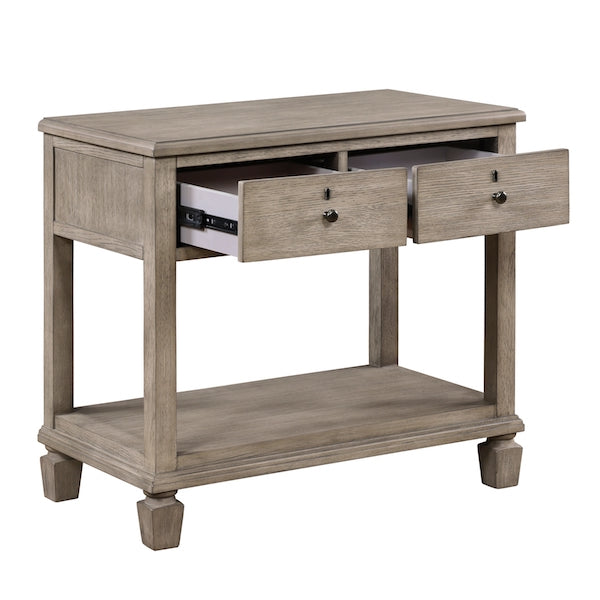 Marceline Gray Oak Canopy Bed Bedroom Furniture Set – Homelegance - Home Elegance USA