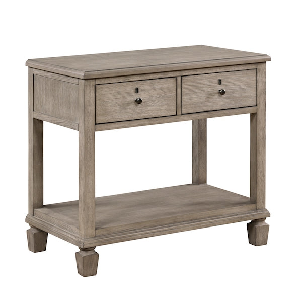 Marceline Gray Oak Canopy Bed Bedroom Furniture Set – Homelegance - Home Elegance USA