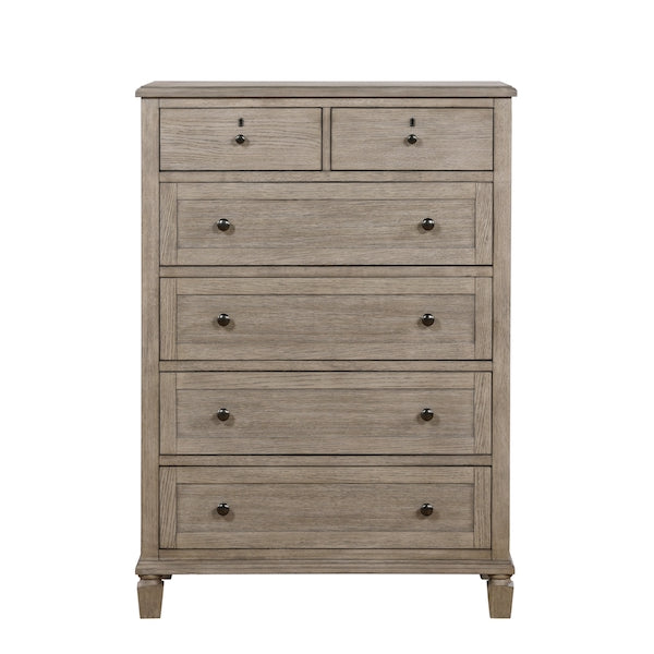 Marceline Gray Oak Canopy Bed Bedroom Furniture Set – Homelegance - Home Elegance USA