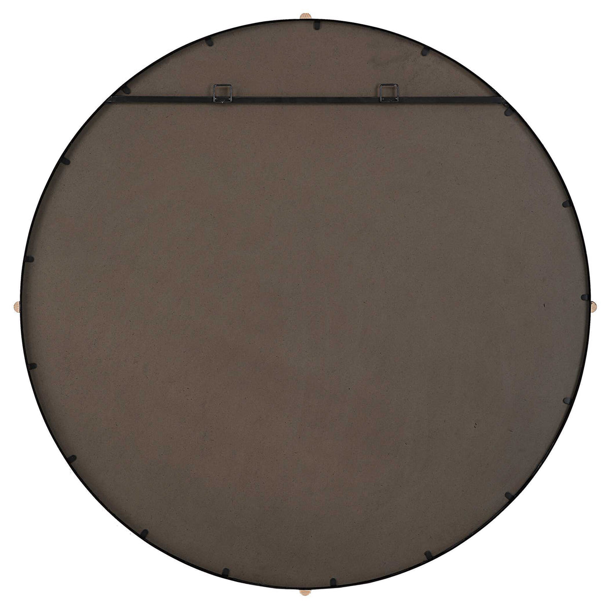 Bonded Round Mirror - Black by Uttermost - View 6