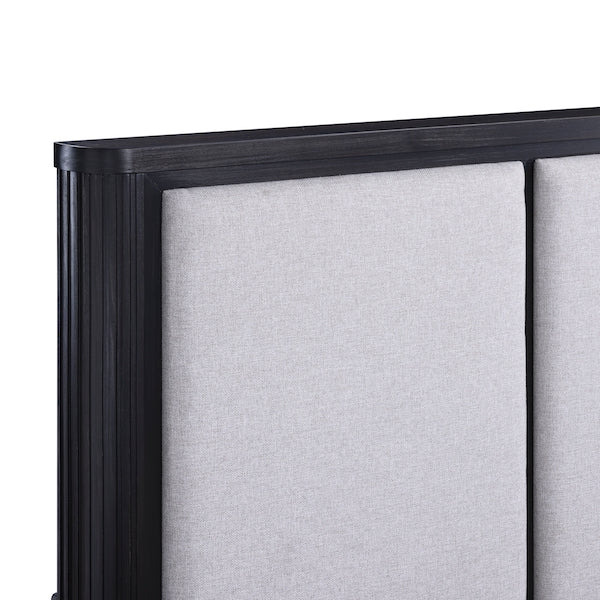 Gilbert Charcoal Oak Platform Bedroom Set with Storage – Homelegance