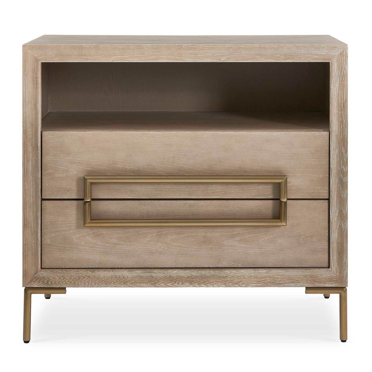 Alessia Modern Side Table Light Oak - Light Brown by Uttermost - View 1