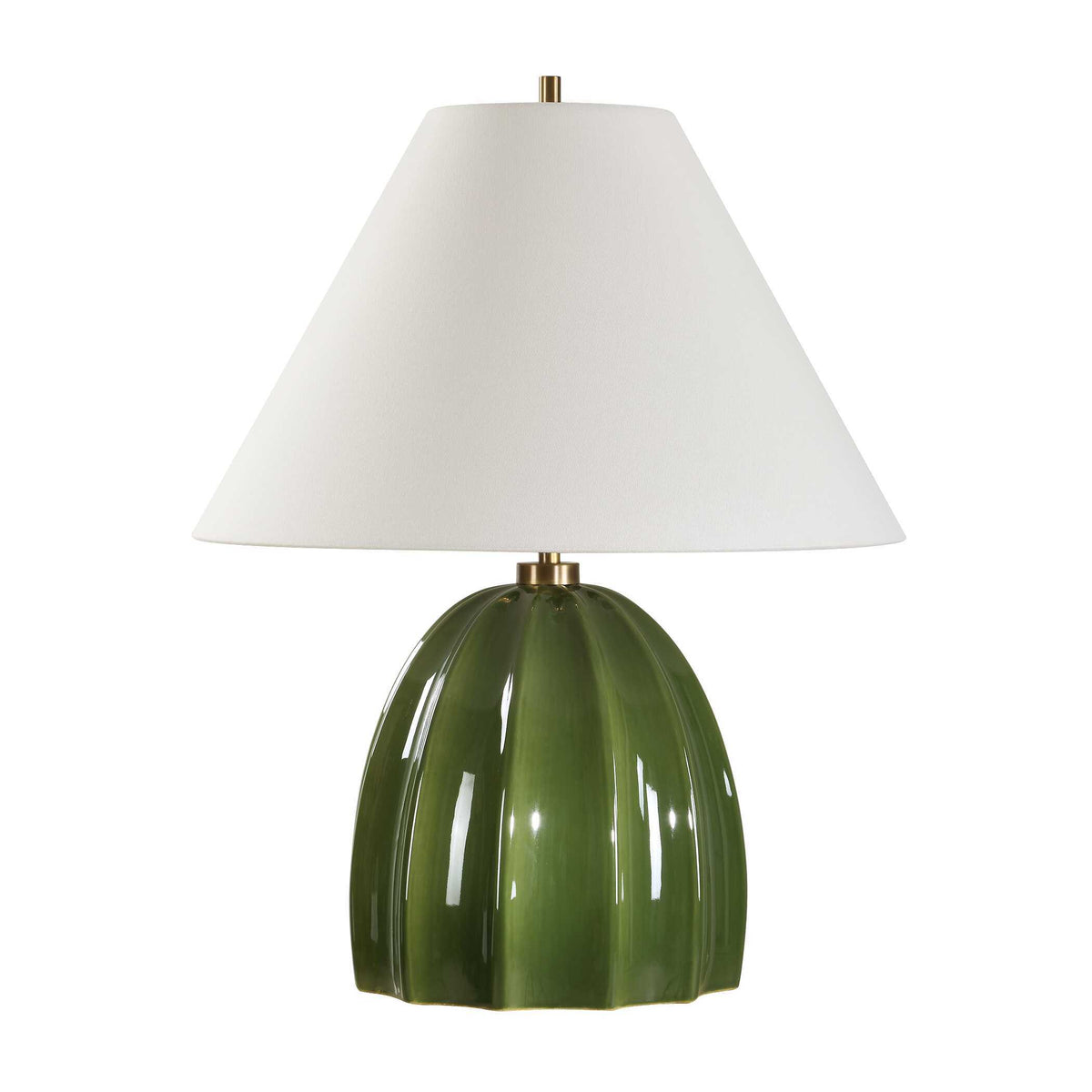 Renna Table Lamp Moss Green - Dark Green by Uttermost - View 3