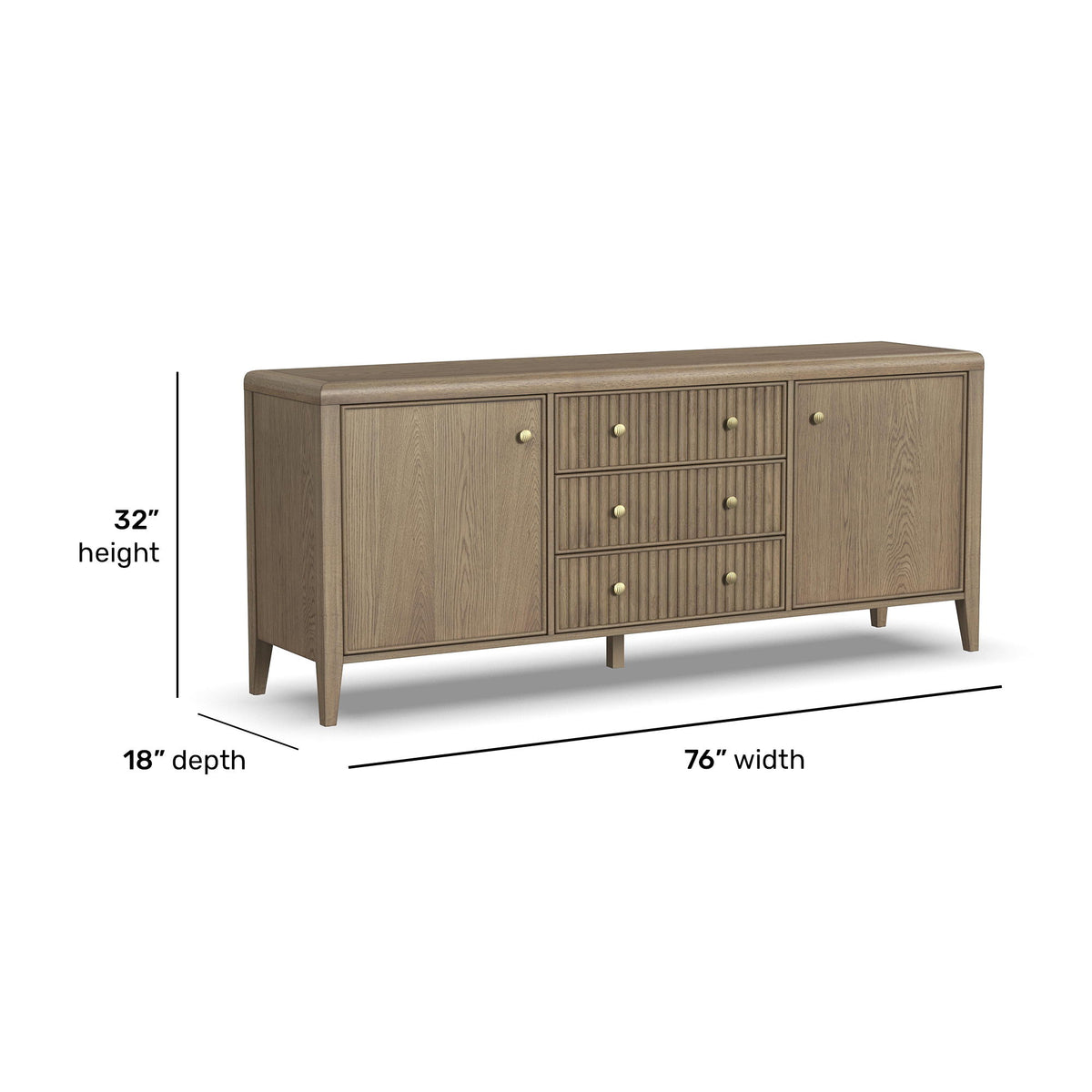 Reed Entertainment Base - Driftwood Oak | Flexsteel