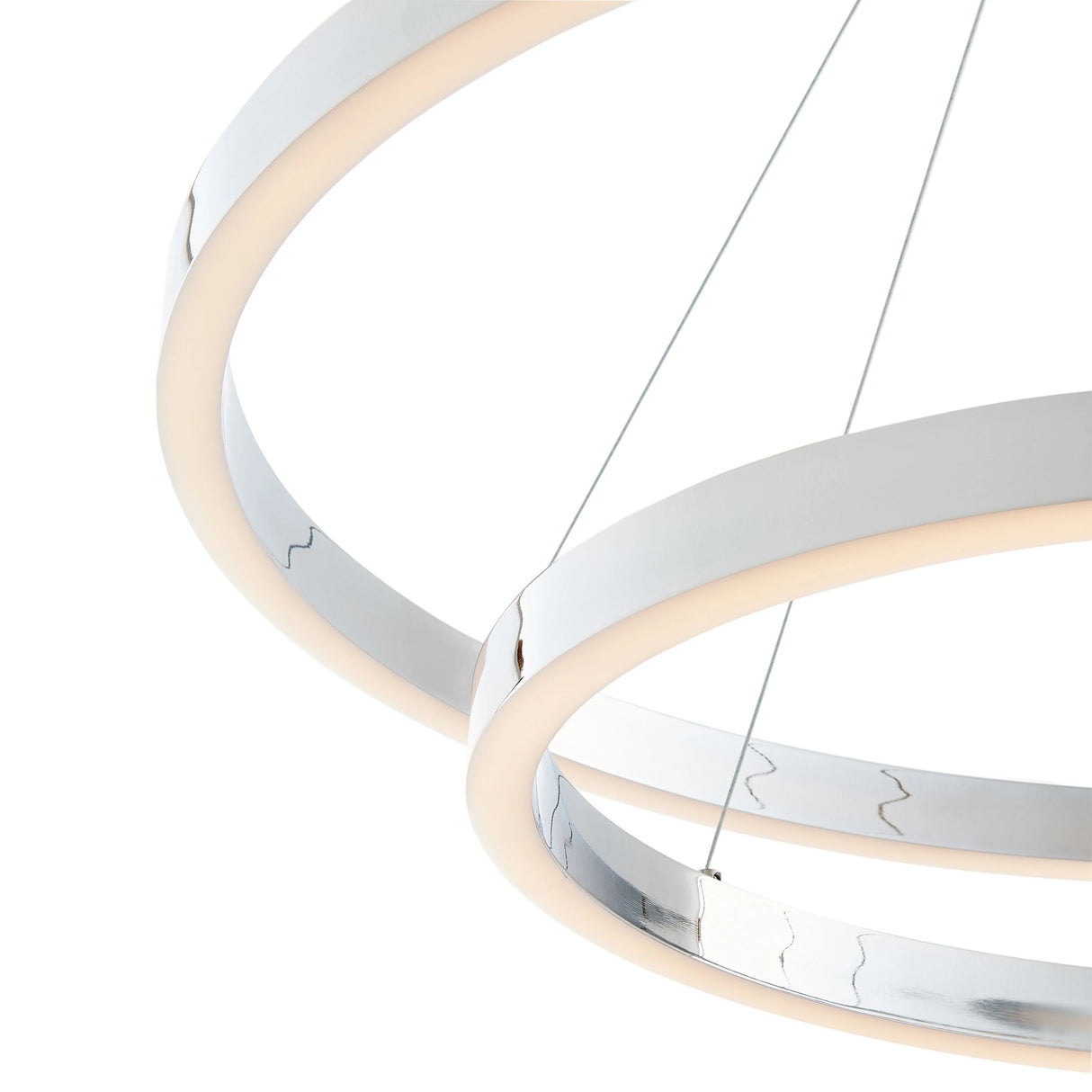 Lámpara de araña redonda doble Minsk // Cromo | Finesse