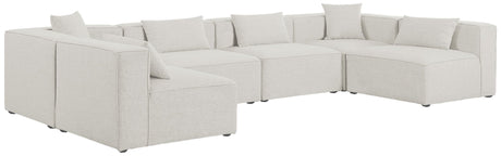 Cube - Modular Sectional 6 Piece - Cream | Home Elegance USA