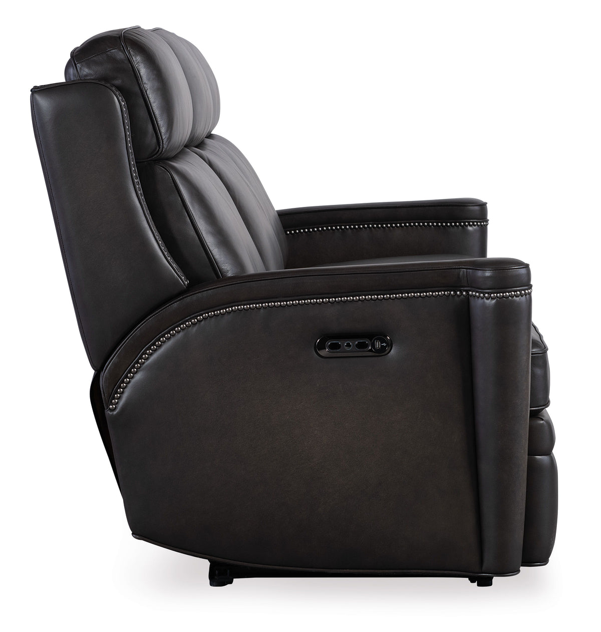 Hamilton Power Sofa With Power Headrest - Dark Brown / Dark Gray by Hooker Furniture - View 6