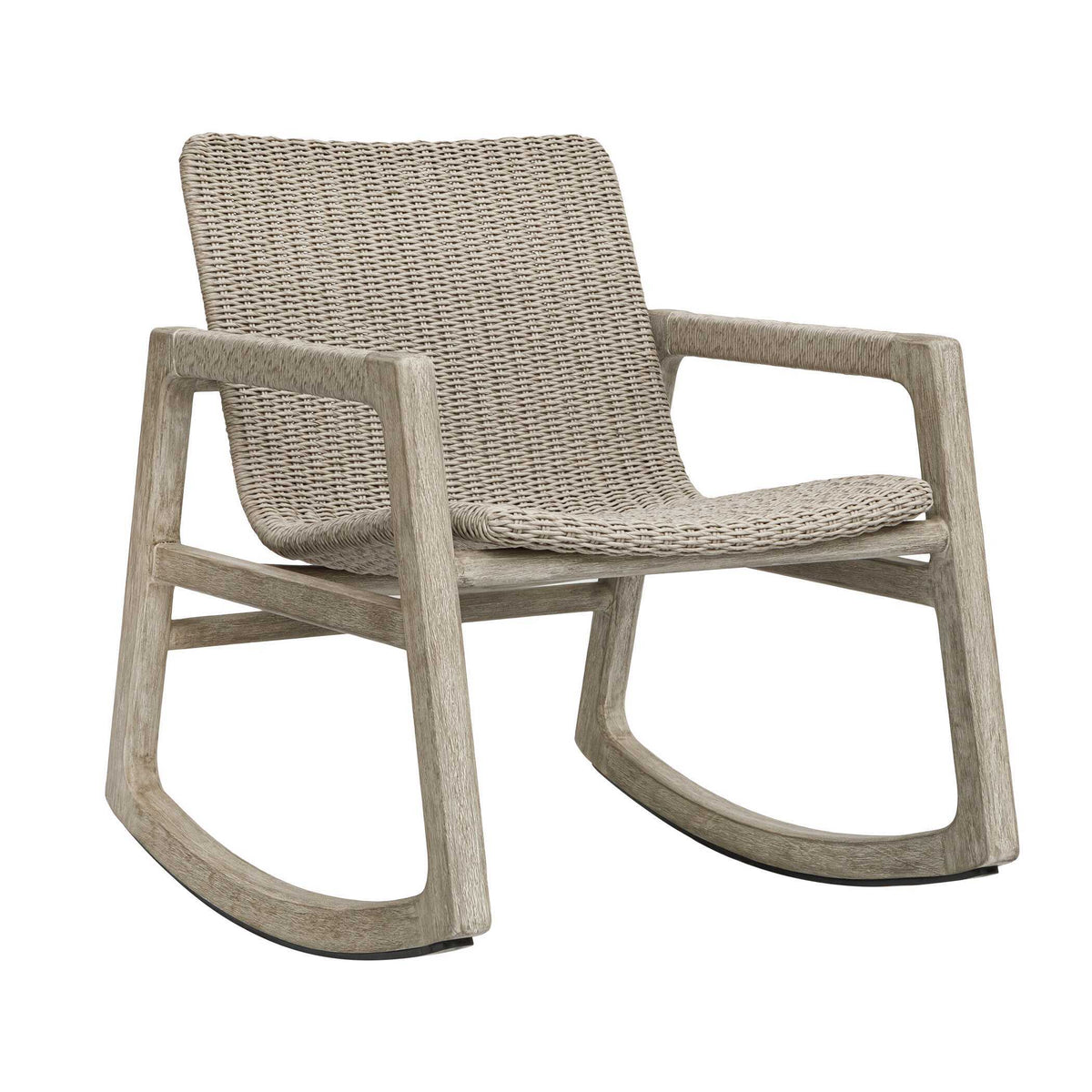 Sumba Outdoor Wicker Rocking Chair - Gray by Uttermost - View 7