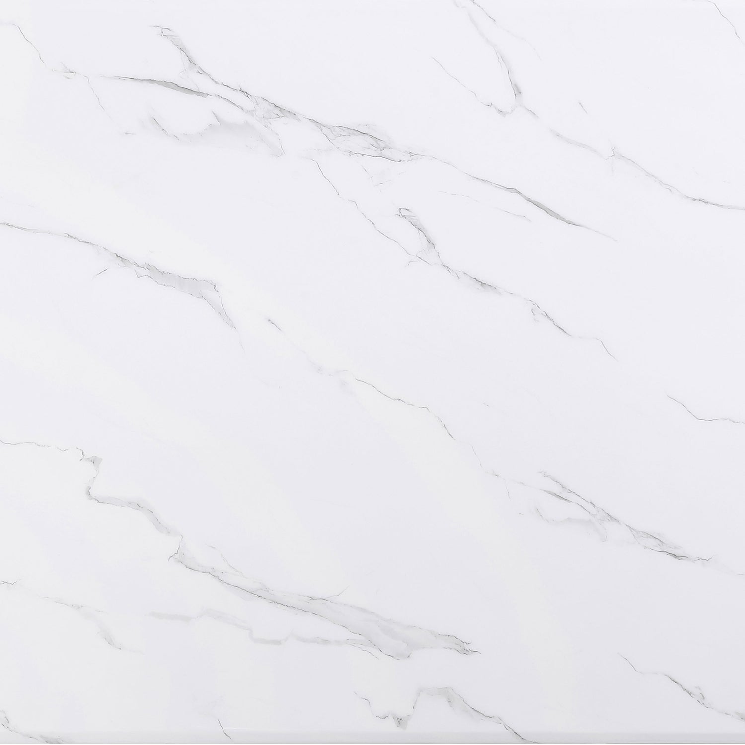 Venera Rectangular 79-inch Faux Marble Dining Table White - Home Elegance USA