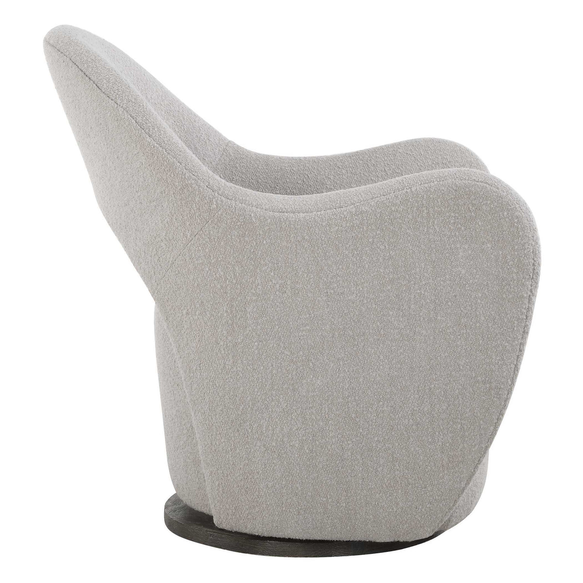Wander Fabric Swivel Chair - Gray by Uttermost - View 5