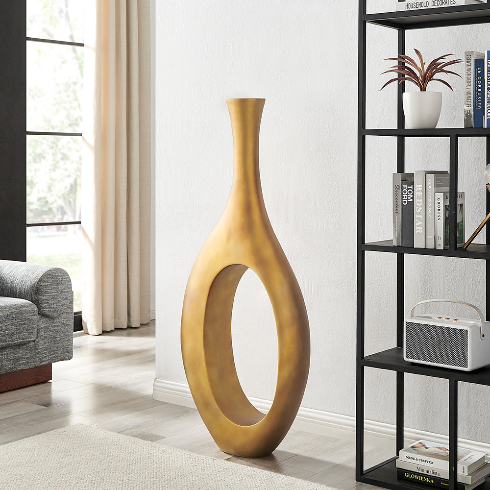 Trombone Vase Small // Matte Bronze | Finesse - Home Elegance USA