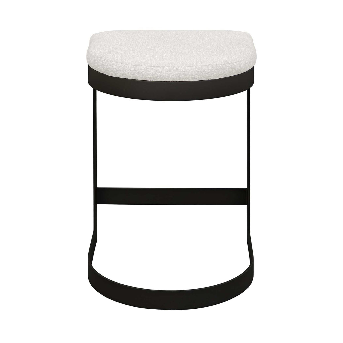 Maude Outdoor Counter Stool - White / Black by Uttermost - View 6