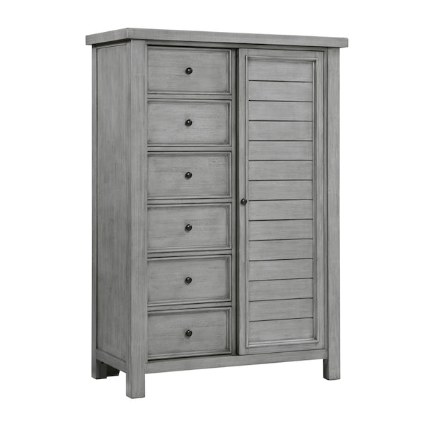 Logandale Antique Gray Platform Storage Bedroom Set – Homelegance - Home Elegance USA