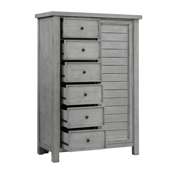 Logandale Antique Gray Platform Storage Bedroom Set – Homelegance - Home Elegance USA