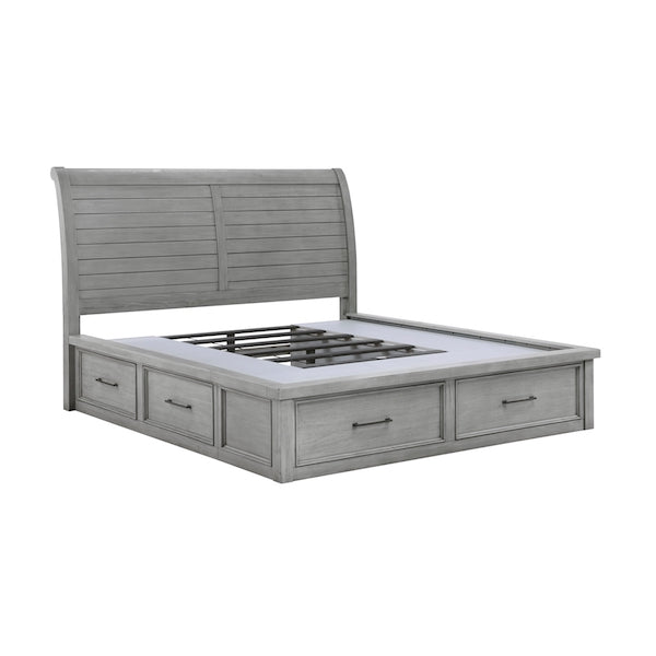 Logandale Antique Gray Platform Storage Bedroom Set – Homelegance - Home Elegance USA