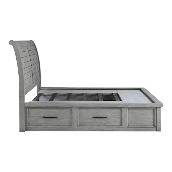 Logandale Antique Gray Platform Storage Bedroom Set – Homelegance - Home Elegance USA