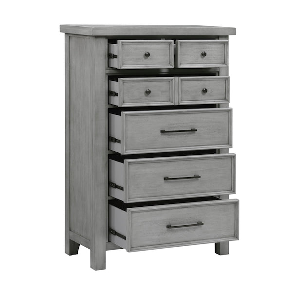 Logandale Antique Gray Platform Storage Bedroom Set – Homelegance - Home Elegance USA