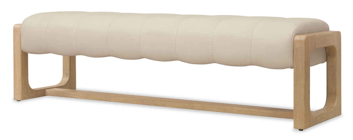 Banyon Bay Bench Desert Oak - Light Brown / Beige by Hooker Furniture - View 2