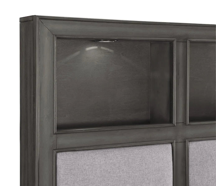 Wittenberry Queen Platform Bed In Gray 1573-1* | Homelegance - sold by Home Elegance USA
