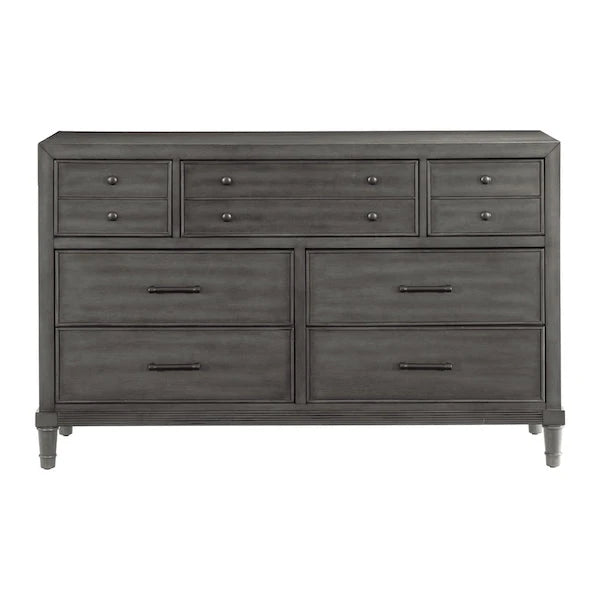 Wittenberry 5 Piece Queen Platform Bedroom Set In Gray 1573-1-5Set | Homelegance - sold by Home Elegance USA