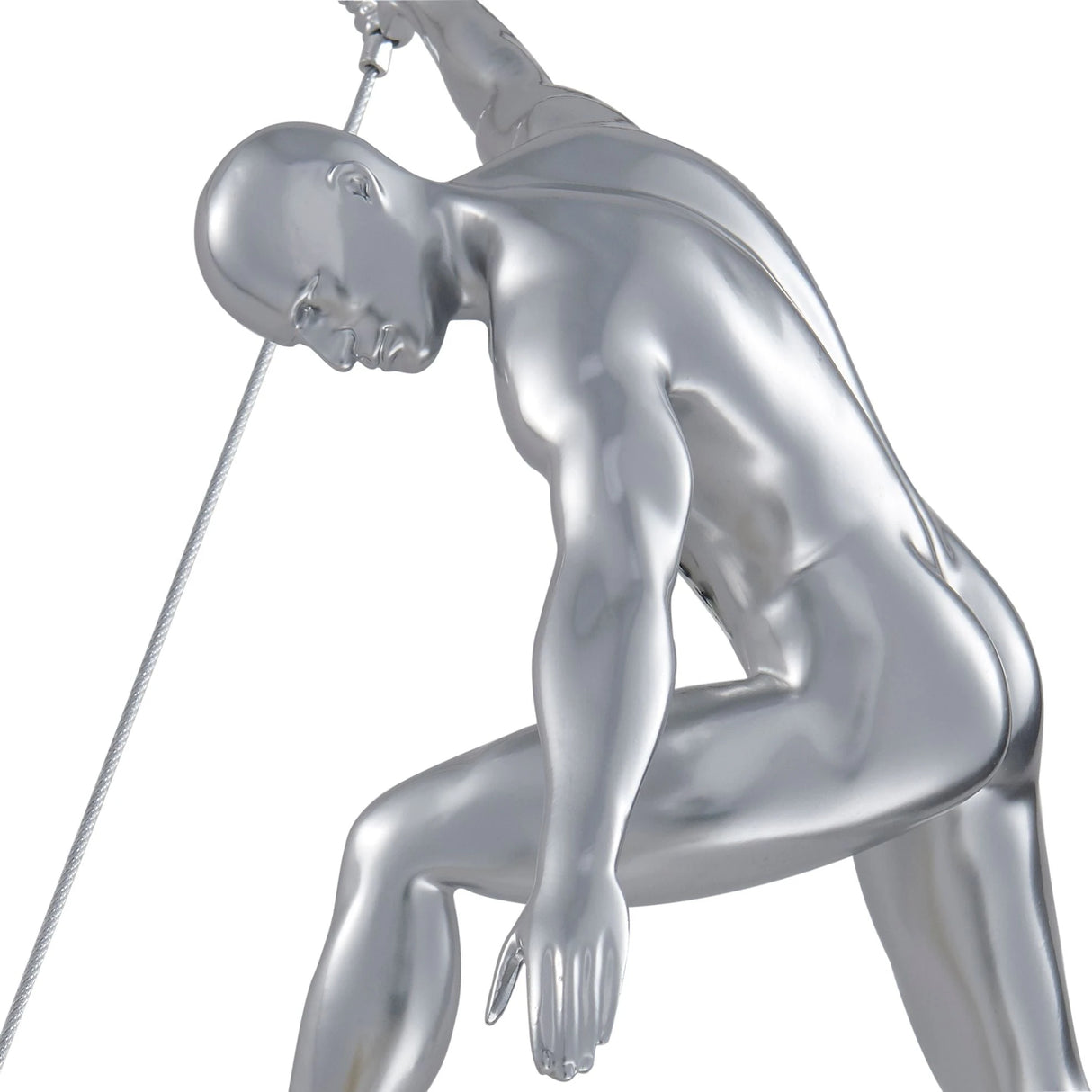 Pareja trepadora (dos esculturas de pared) // Blanco mate y cromo | Finesse