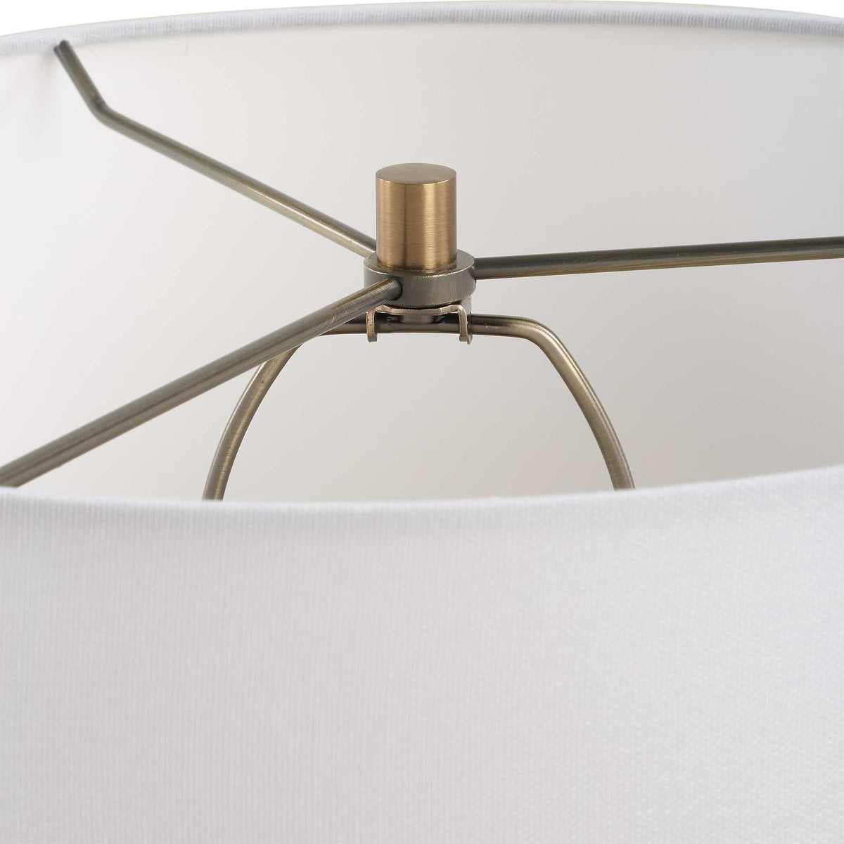 Acosta Ribbed Table Lamp - Gray / Bronze by Uttermost - View 7