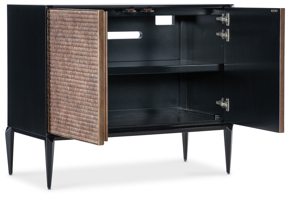 Melange Boucle Accent Chest - Black / Dark Brown by Hooker Furniture - View 3